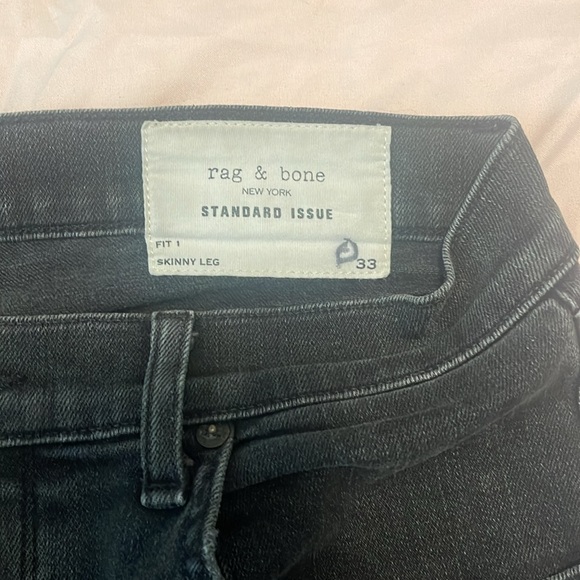 Rag & Bone distressed skinny jeans sz 33 - Picture 5 of 5